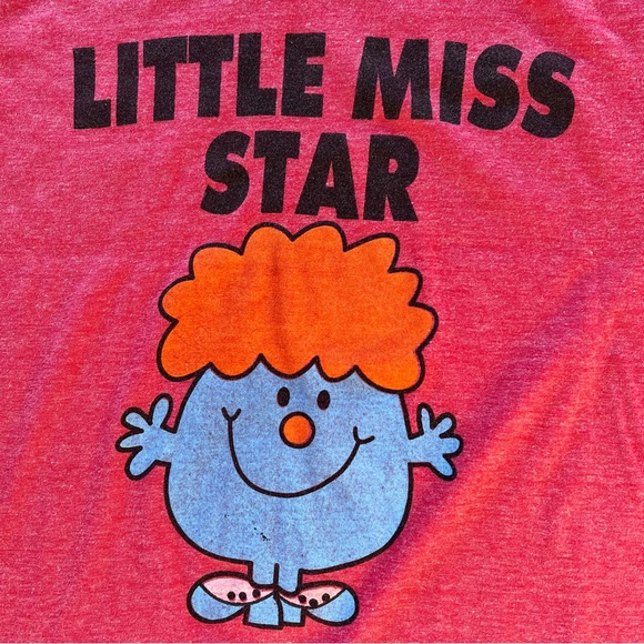 XS “LITTLE MISS STAR” T-SHIRT RED - Picture 2 of 5